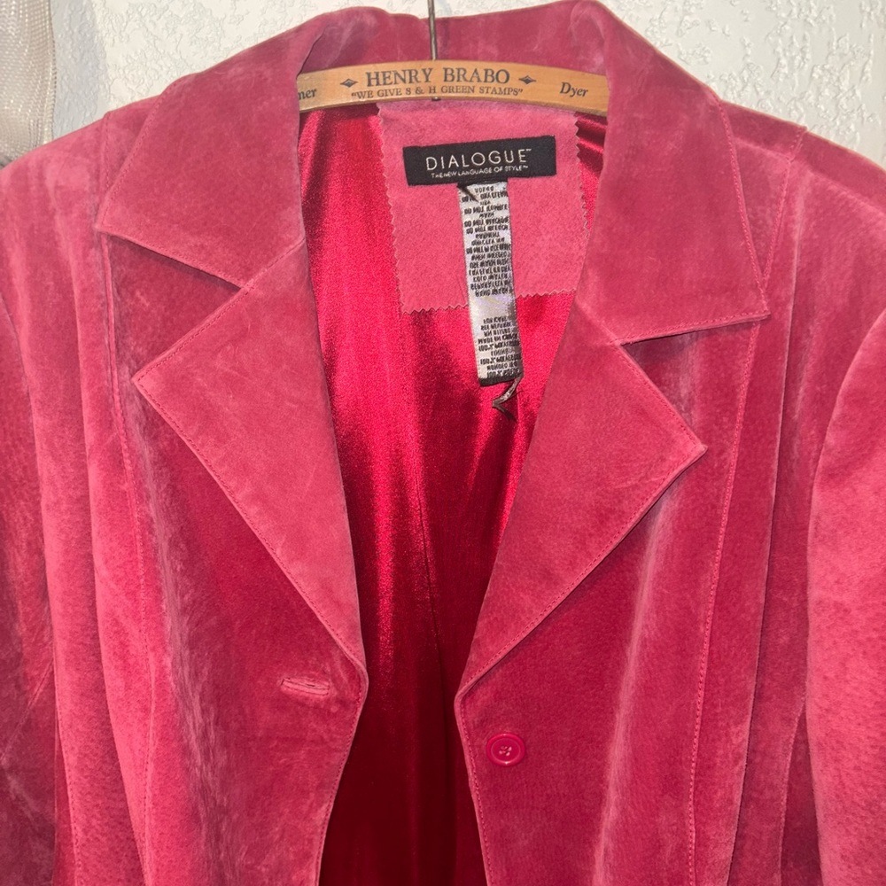 Women's Pink Suede Jacket